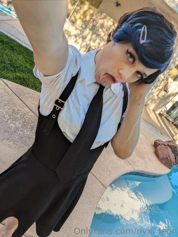 School-girl puppy Playing by the Pool!!