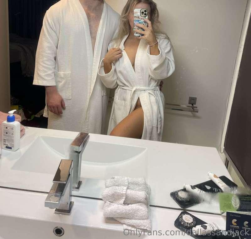 Swipe to take our hotel robes off , you know you want to 😏