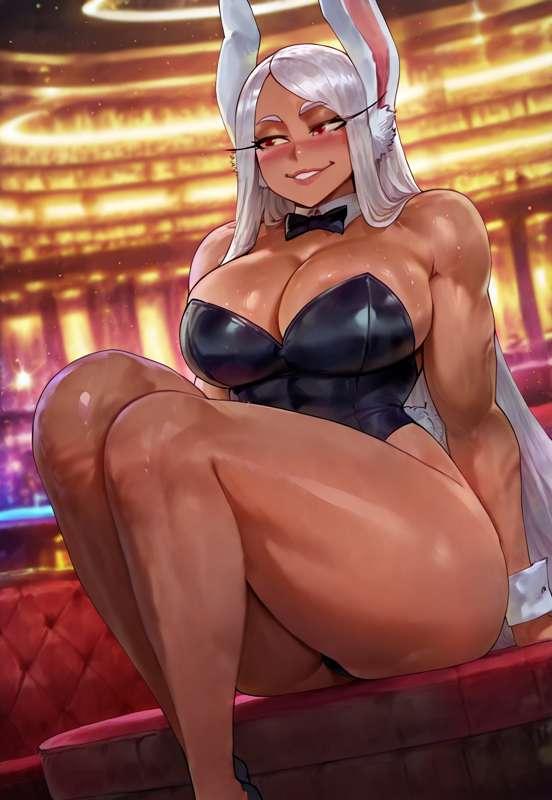 Mirko playboy bunny BBC set