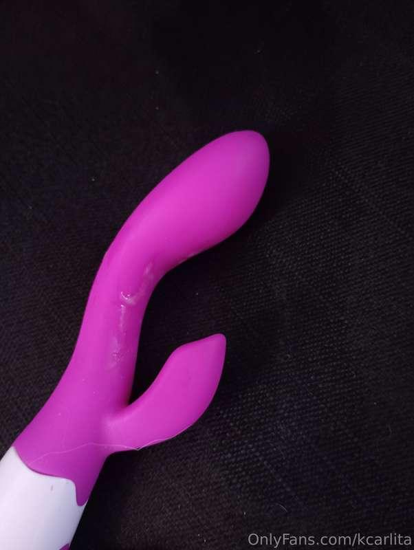 What do you say about my toy? My pussy is very creamy and so..