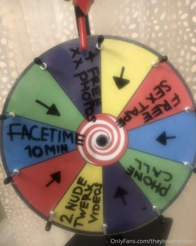 Tip $10 to spin the wheel