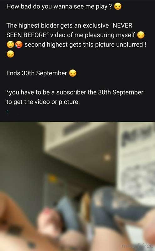 INSANE CHANCE TO BUY A “NEVER SEEN BEFORE MASTURBATION VIDEO..