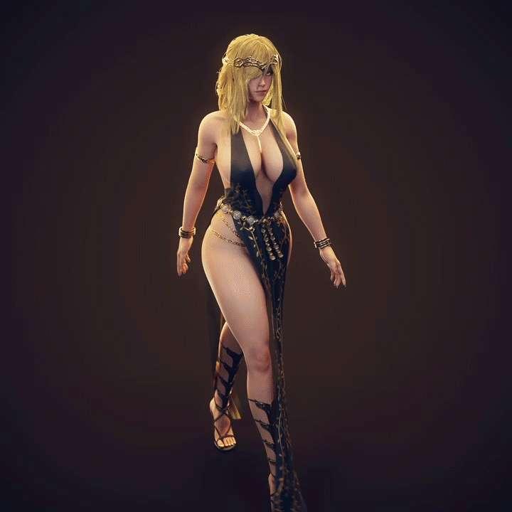 Queen Marika Walk Cycles