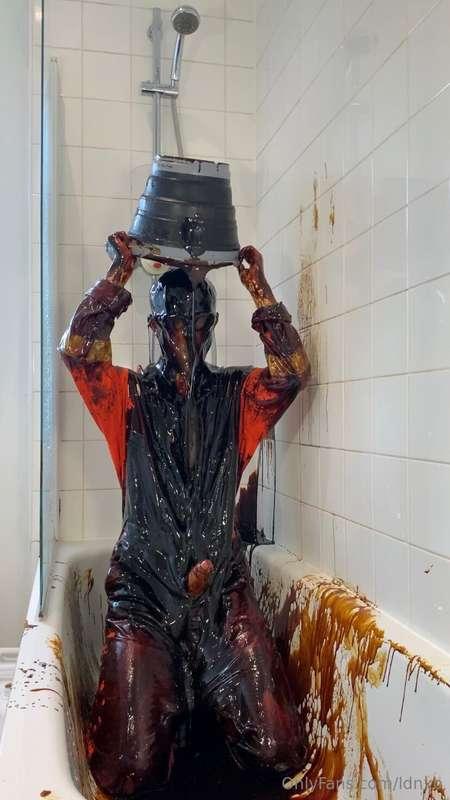 Taking 35 litres of molasses in hi-vis work gear. I’ve never..