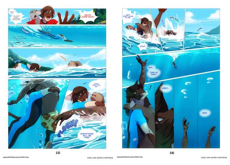 Cats Love Water III - Pages 15 & 16 + Rewards