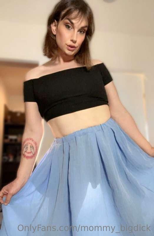 hope you like mommy’s skirt, i know you love what’s under it..