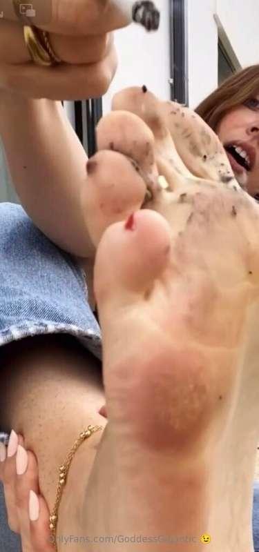 You’re licking ash off my feet?! 