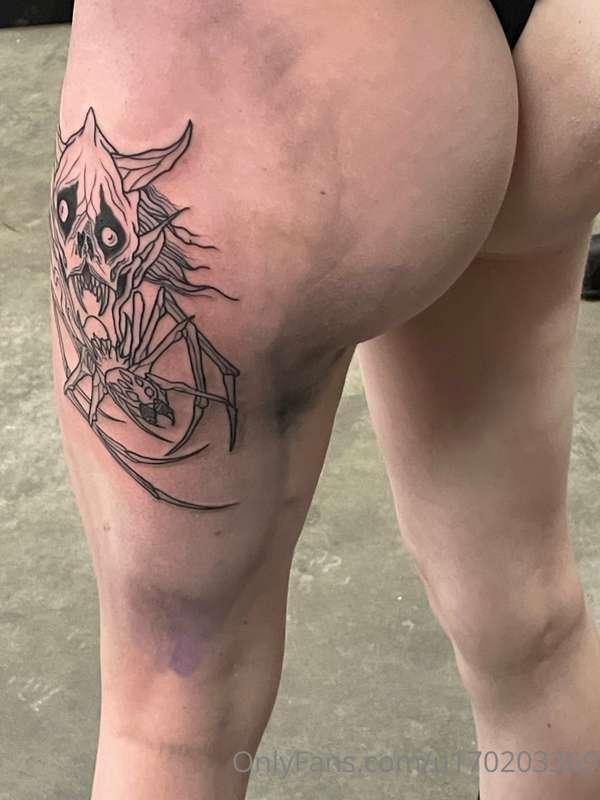 Do you like my new tattoos ? 
It’s not finished yet! :) ther..