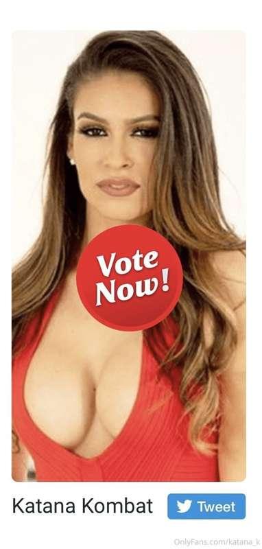 Don’t forget to vote for me as Hottest Newcomer on https://s..