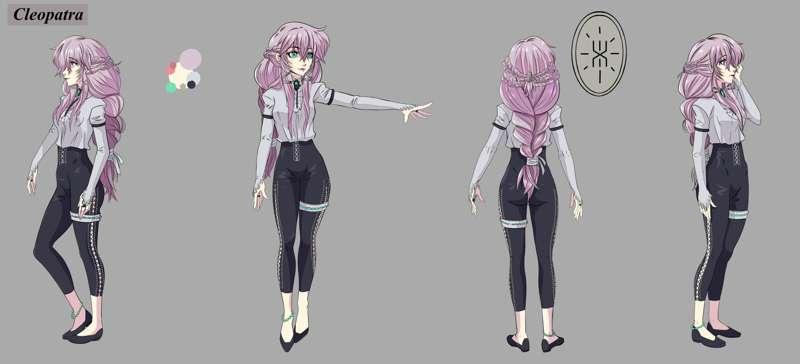 Cleopatra Reference Sheet - Shirt and Pants