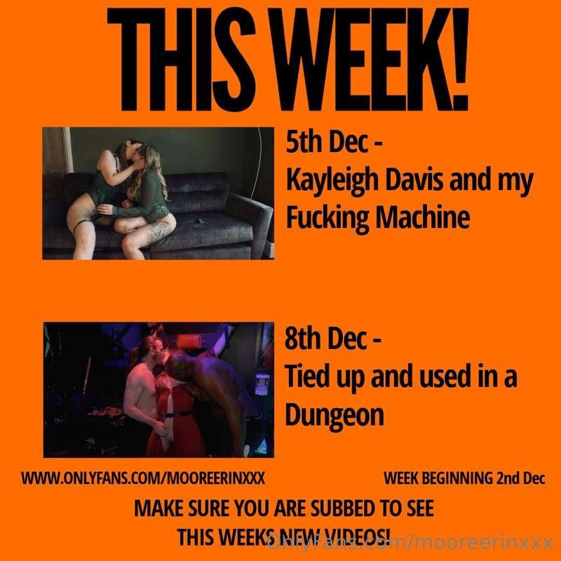 This week releases!!5th Dec - Me and Kayleigh Davis experime..