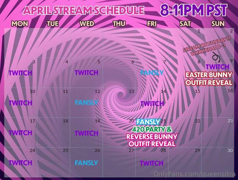 UPDATED APRIL SCHEDULE IS HERE!
I feel really burnt out maki..