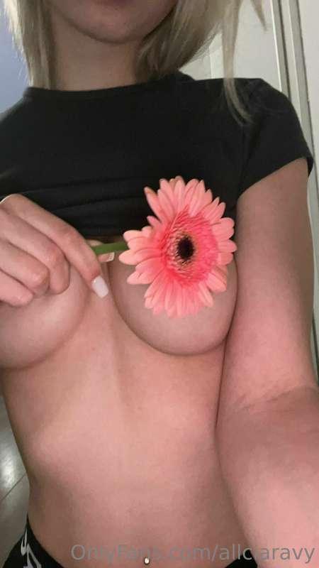 the flower smells as good as my pussy hihi