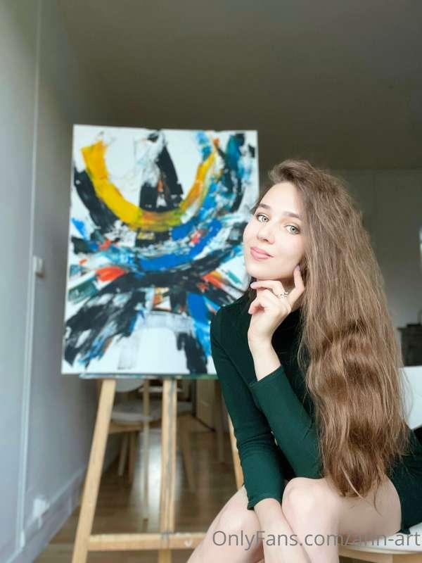 Hi, here is the finished version of my new painting,➡️ I not..