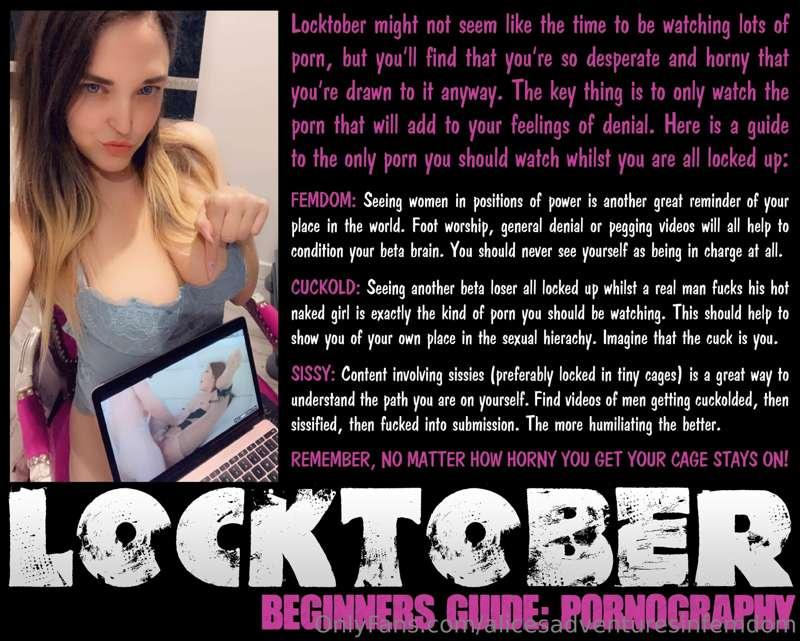 I still want you to watch porn for me… just cuck/ sissy porn..