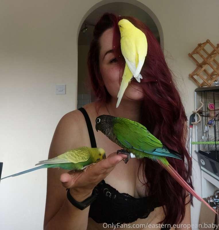 When I try taking a cute selfie with the birds 🤦🏻‍♀️