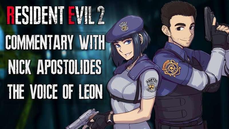 RE2 special commentary track with Nick Apostolides the voice of Leon!