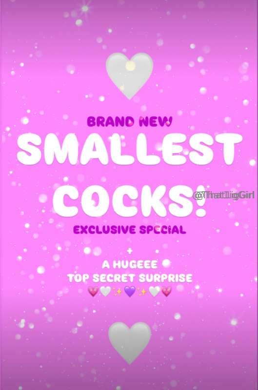 💗💜 SMALLEST COCKS! 💜💗💜✨ BRAND NEW SUPER SPECIAL OF ALL THE S..