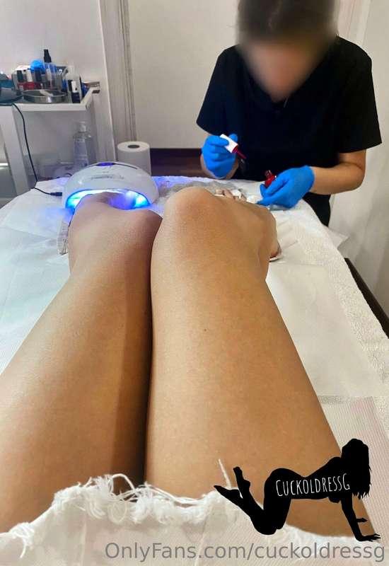 Cucky paid for my mani pedi yesterday’s morning, so I could ..