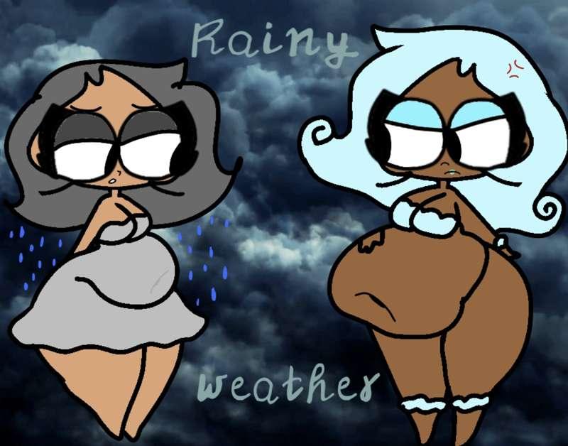 ☁️Betty gets inflated by gloomy rain 🌧️ 