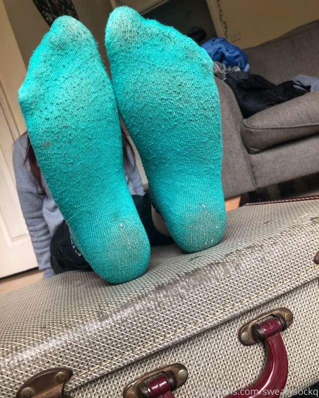 Chloe modelling her socks 💖