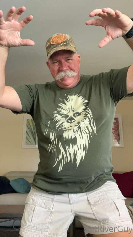 Thank you Carlos A.G.!  Papa loves his Chewbacca shirt.