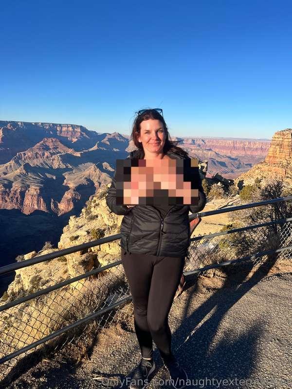 Just enjoying nature at the Grand Canyon 😅 (boobs, cock) 