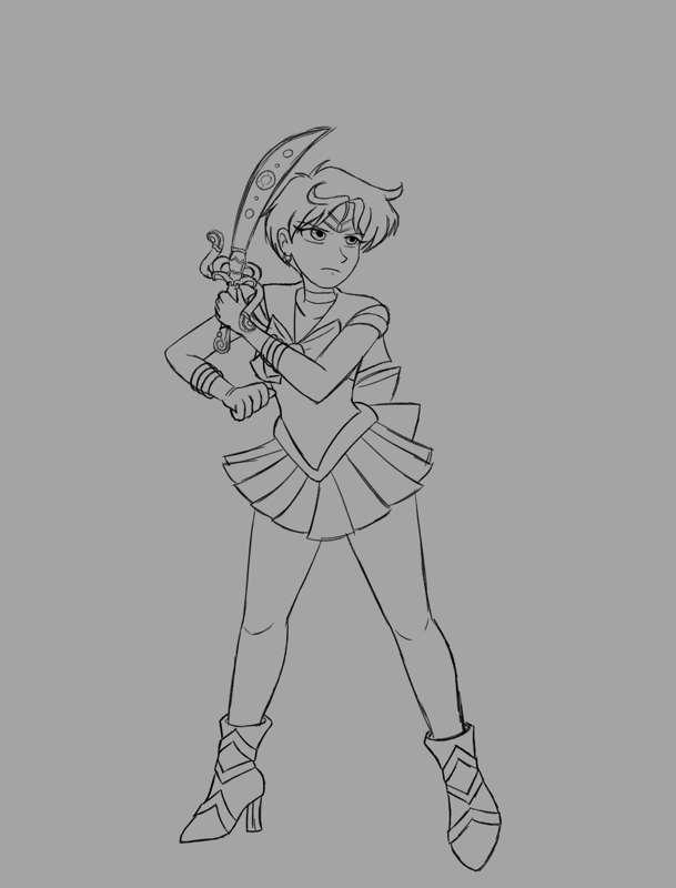 WIP #3 - Sailor Uranus