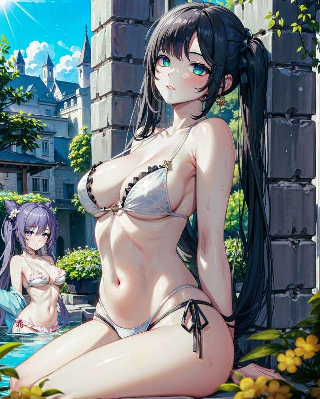 [Exclusive] Mona x Keqing Genshin Impact [ SFW / NSFW ] 3P