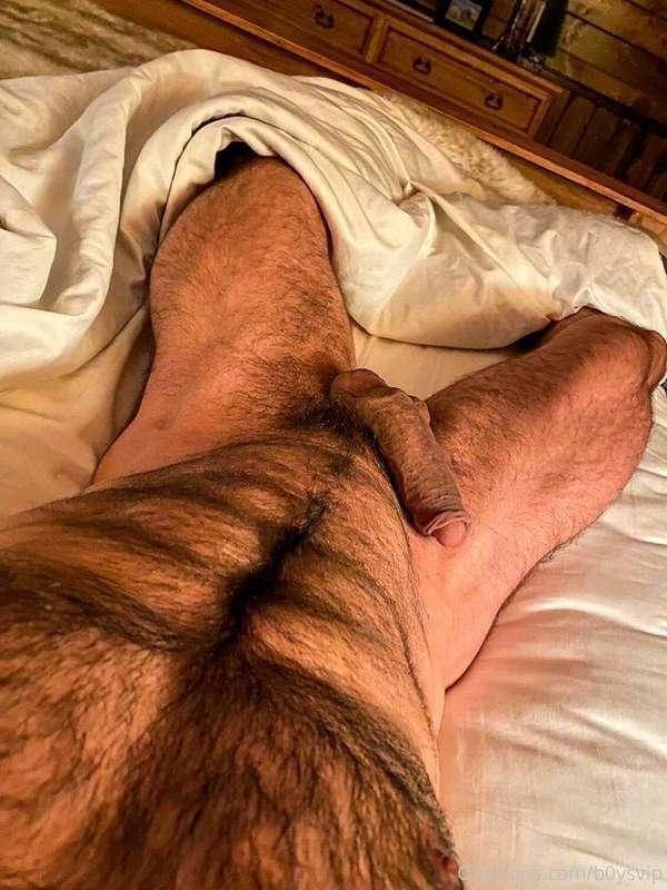 I can crawl into your bed .... and play with your chest hair..