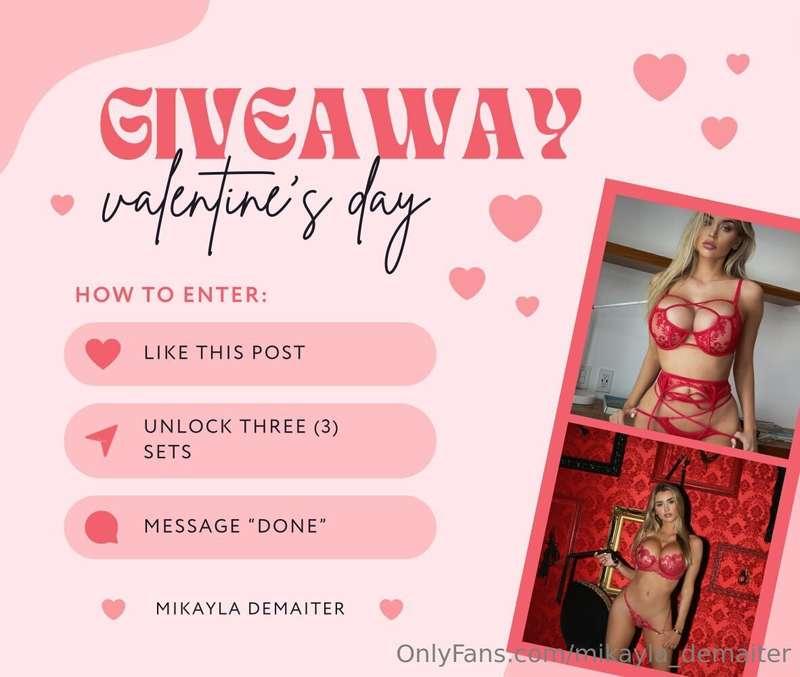 Valentine's Day surprise!!! Check your DMs now!! 💋