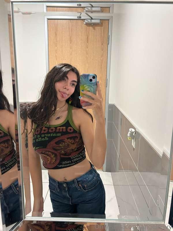 busy right now; out doing some shopping-- bathroom nudies?? ..