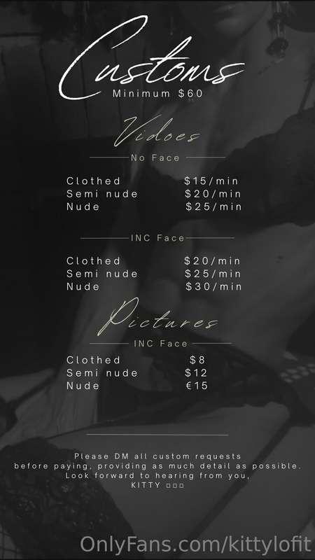 Hey huns, Im the mood to film some fun customs. 
Hit me up w..