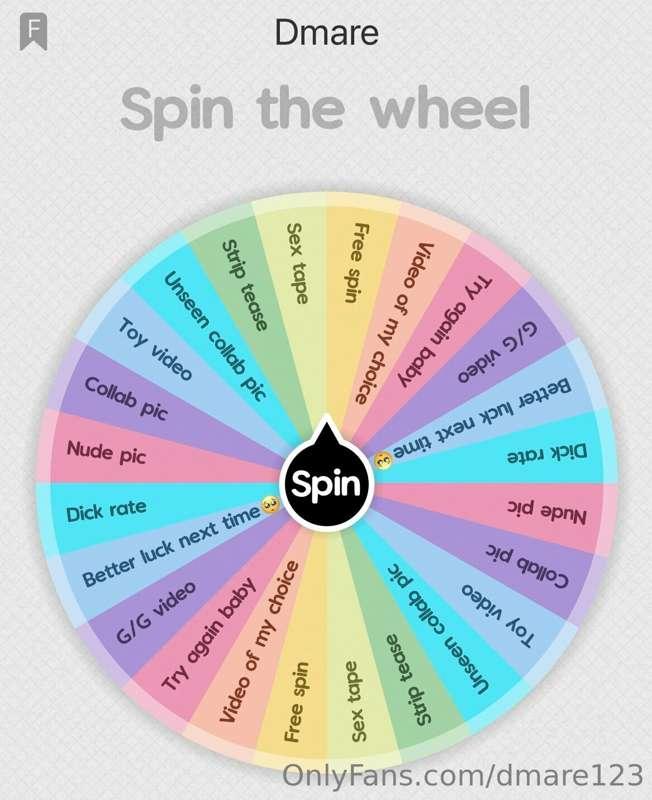 🎡🎡🎡***IT’S SEXY SUNDAY SO LET’S SPIN THE WHEEL***🎡🎡🎡

💙Tip $..