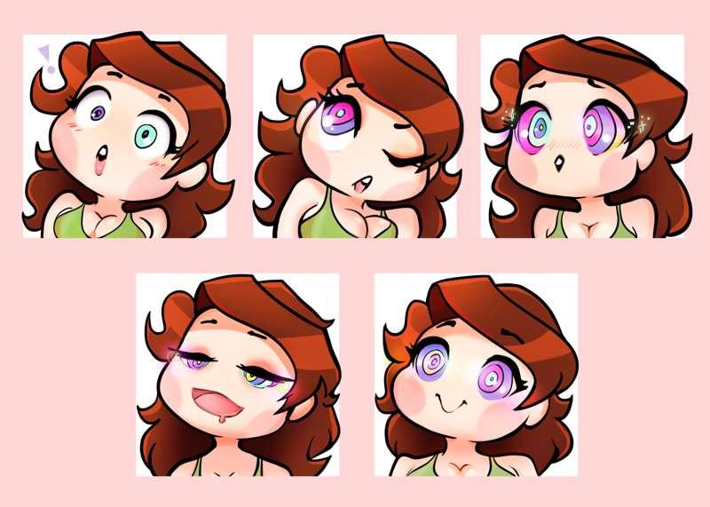 commission: Kitti hypno emojis
