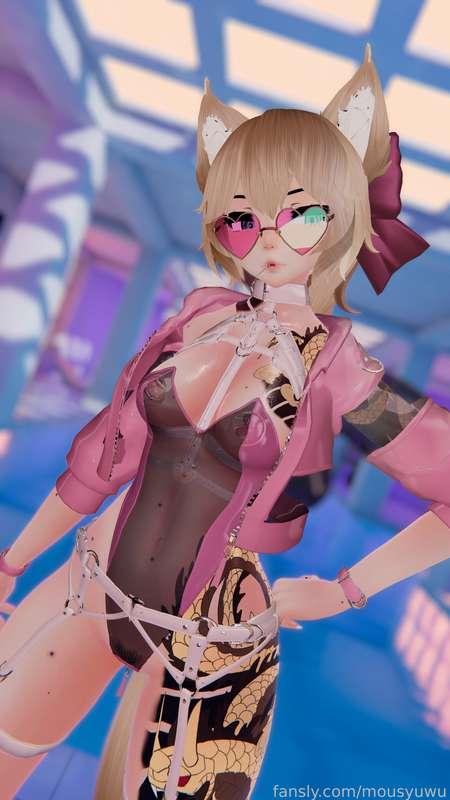 pretty in pink &lt;3 

im not sure if ill upload these to twitter, so im just gonna dump there here. enjoy! will upload some lewd versions tomorrow ;o