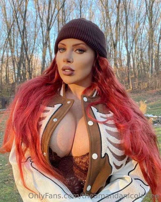 Brrr...It's cold out today 🥶 my **NIPPLES** are rock hard 😏