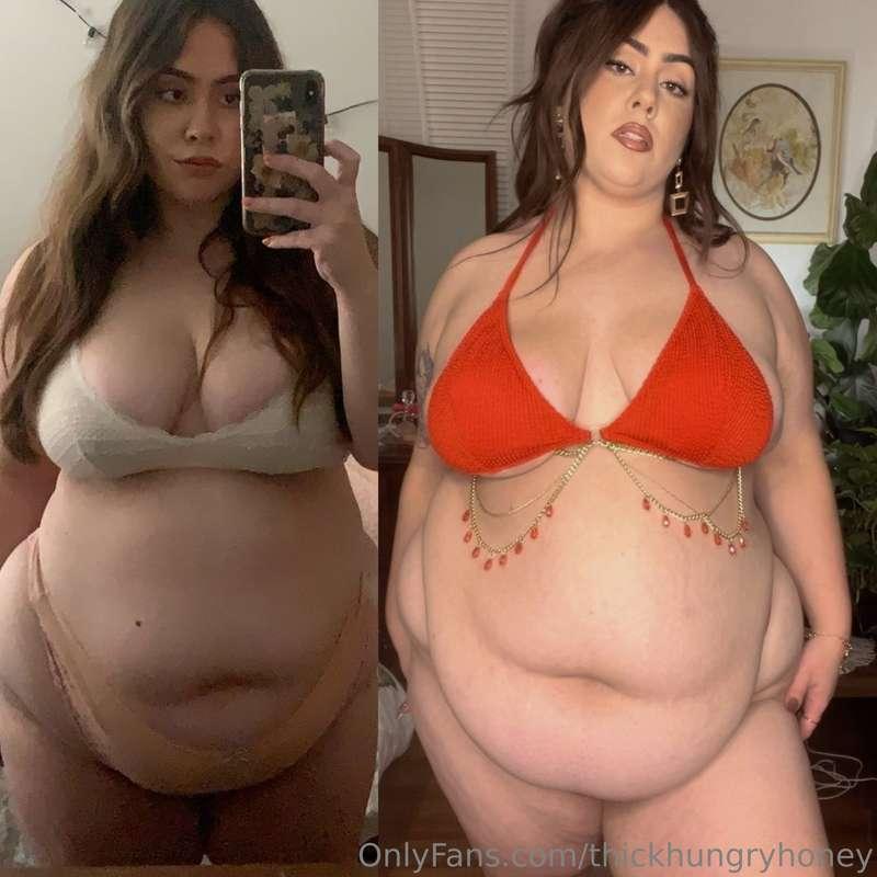 Look at how my hourglass figure has absolutely blown up 🥵🐽😋I..