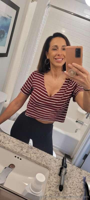 stripes or purple? for nail salon, lunch, then gym. I've got..