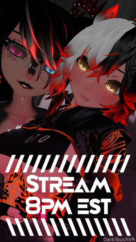 Be excited for the stream tonight at 8PM EST 👉👈
The wonderful @fluffdev will join us~
We can't wait to see you there 🖤