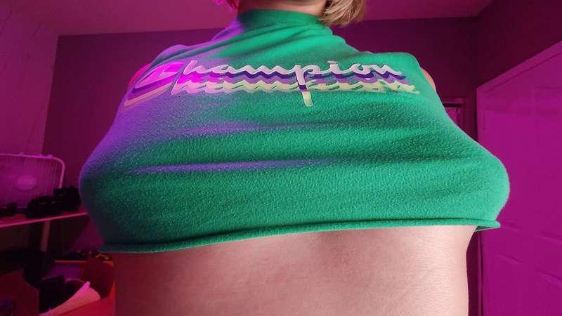 how much do you love my tiny little tits and eraser head nip..