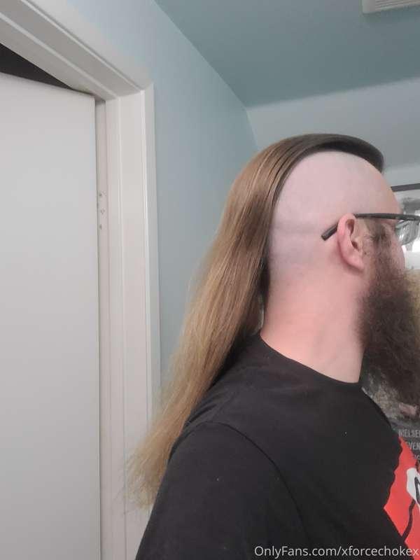 I shaved my head yesterday though and now it looks like a ho..