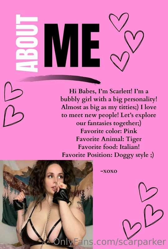 Little about me ❤️