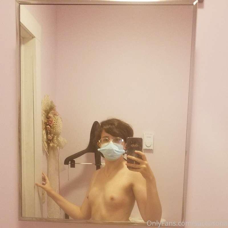 titties OUT in this thrift store