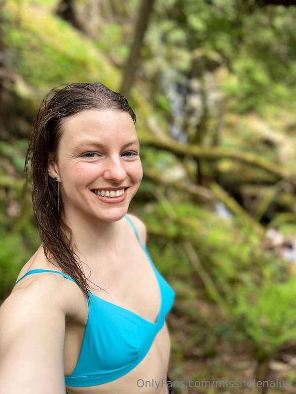 Hike and a water fall shower. Girls campouts are the best