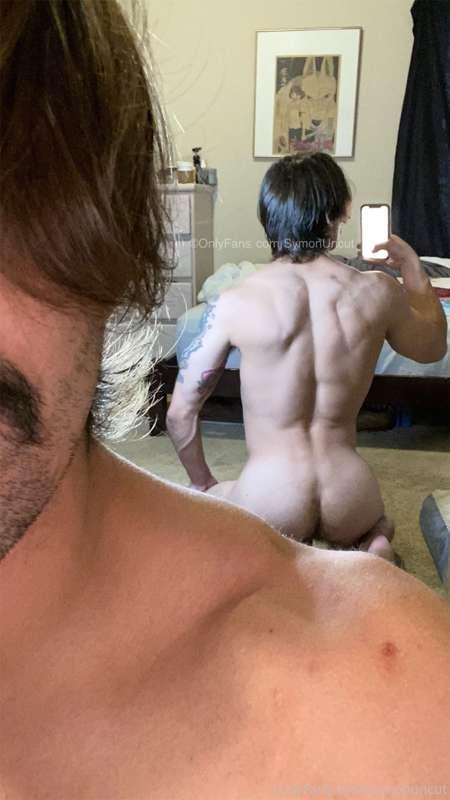 Back, ass and big balls