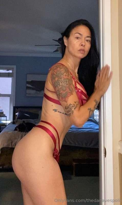 Wondering if my red lingerie make me extra hot
