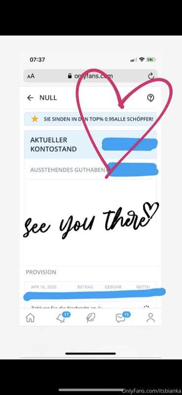 Whooohooo 🥰 I’m in the top 0,95% of all creators on OnlyFans..