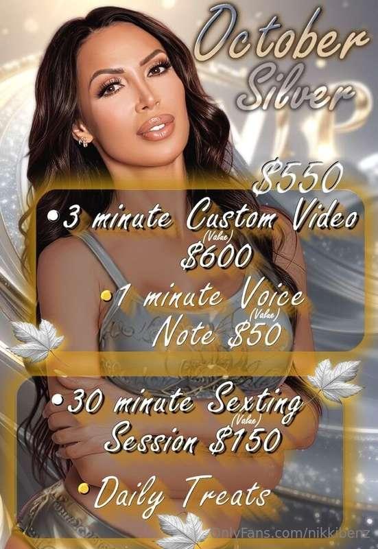OCTOBER VIP is here! 