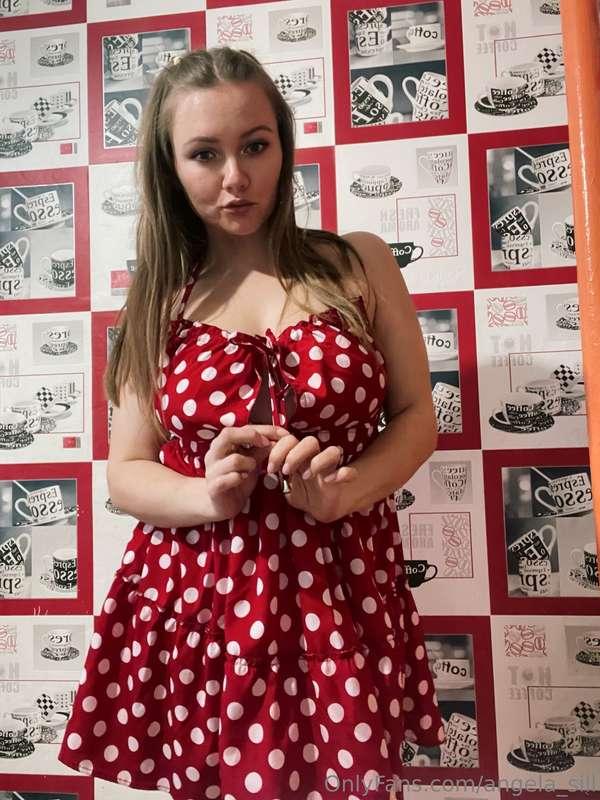 Trying on a new dress and realizing that what's underneath i..